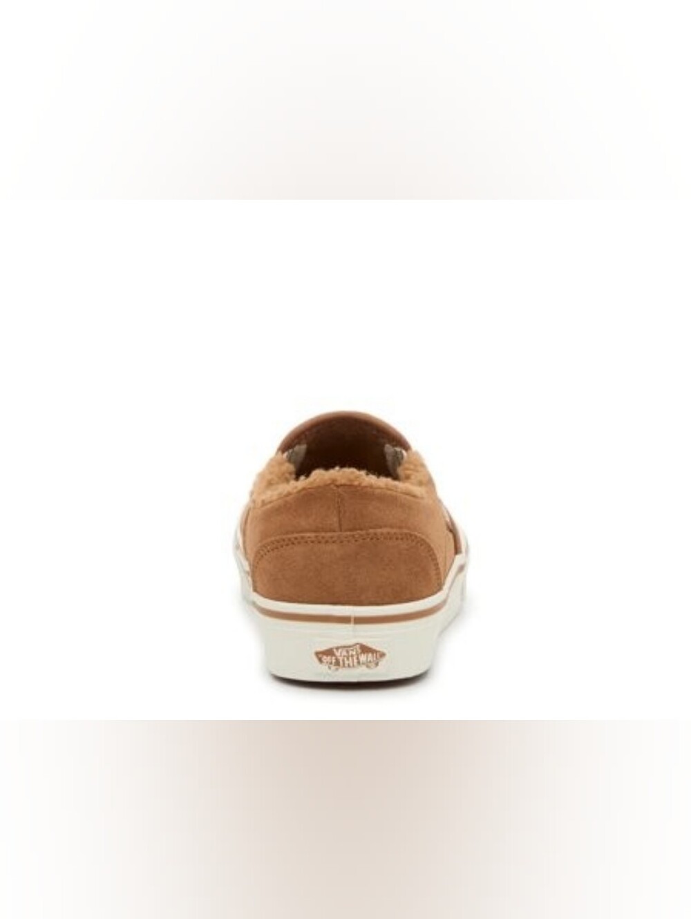 Vans Classic Slip-On Sherpa Lined Suede in Chestnut Brown - Picture 4 of 15